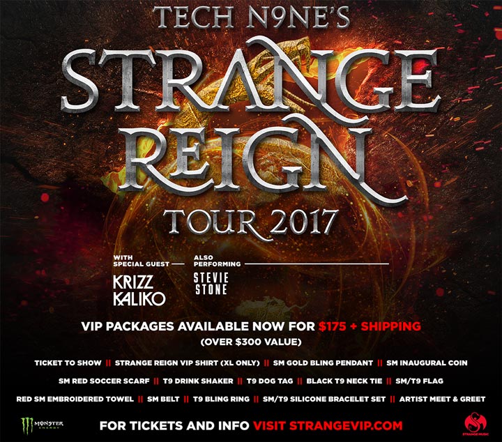 Tech N9ne's Strange Reign Tour 2017