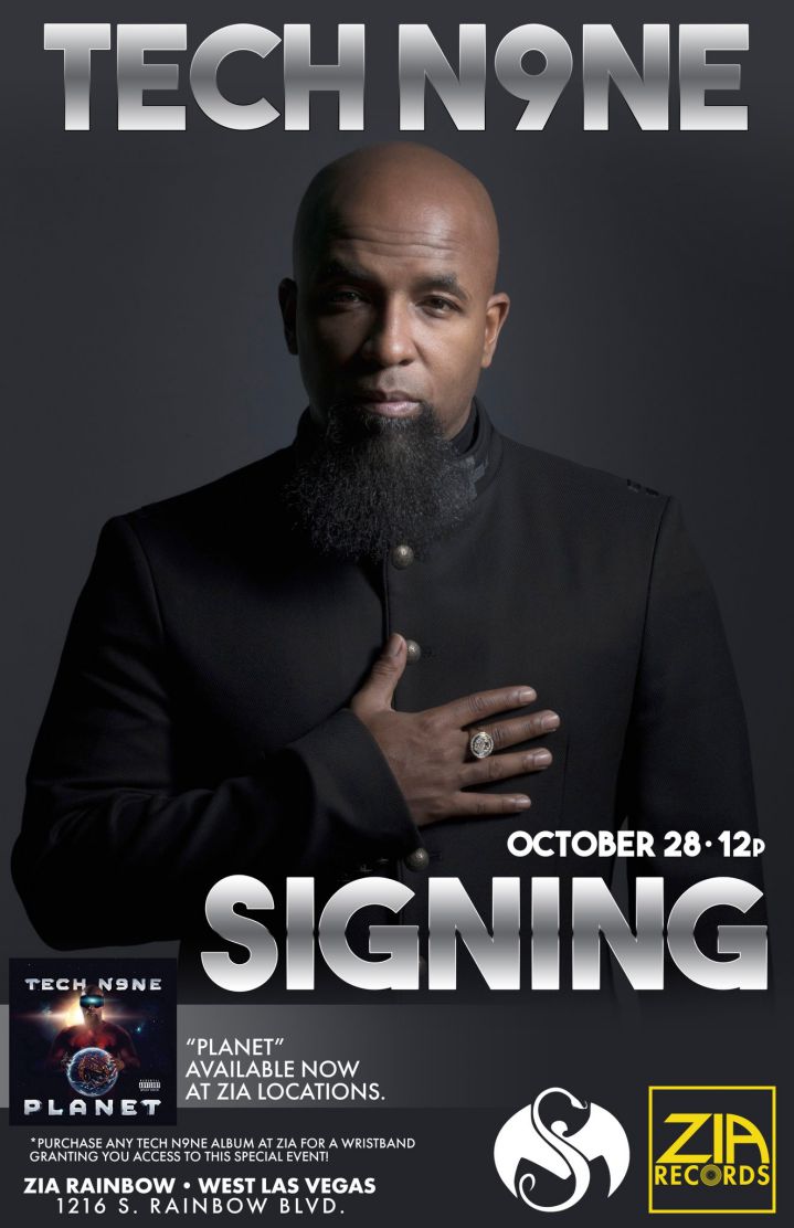 Tech N9ne at Zia Records