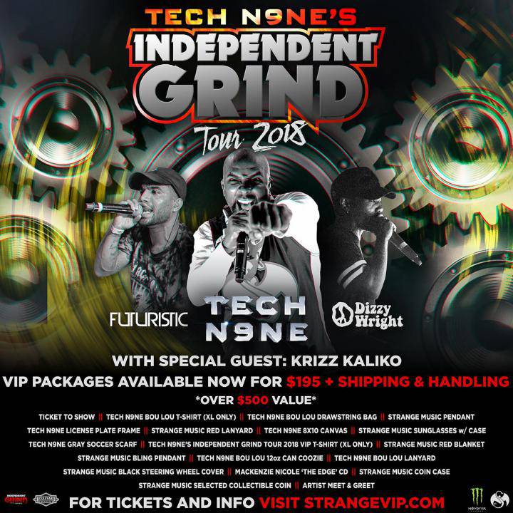 Tech N9ne's Independent Grind Tour 2018
