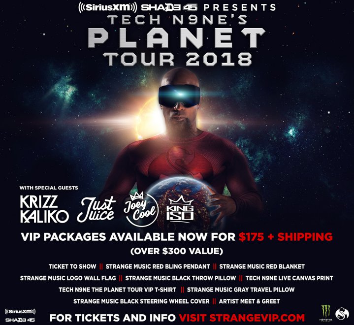 Tech N9ne's Planet Tour 2018