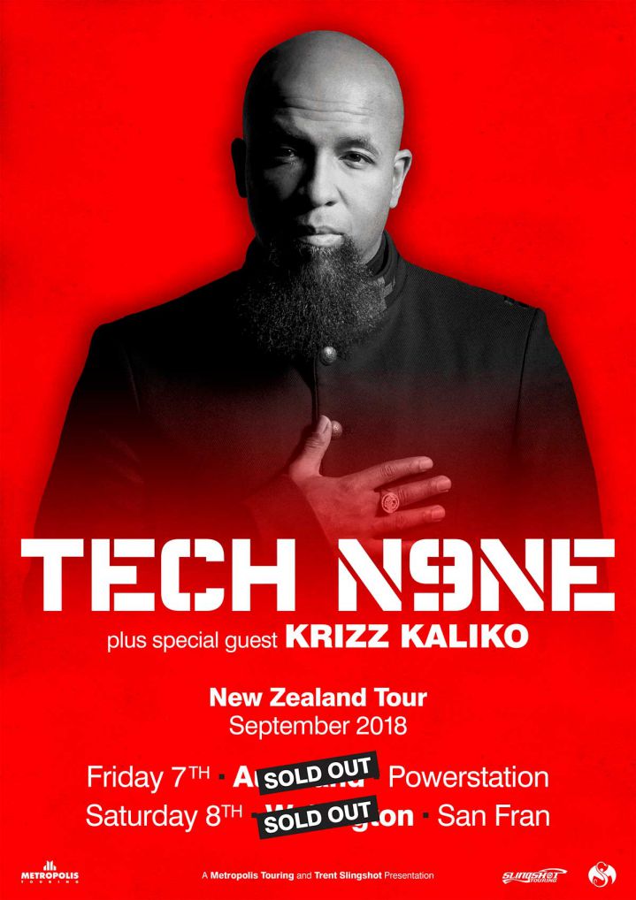 Tech N9ne - New Zealand Tour 2018