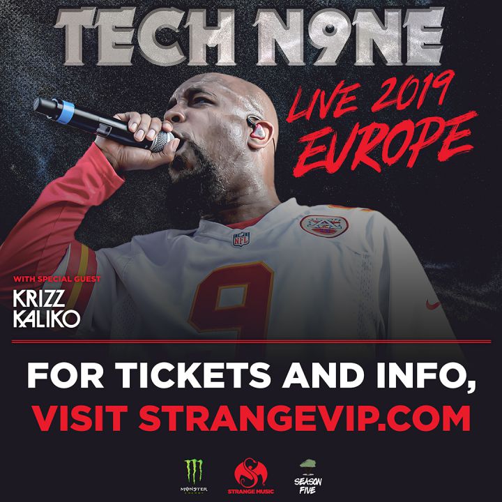 Tech N9ne Europe 2019