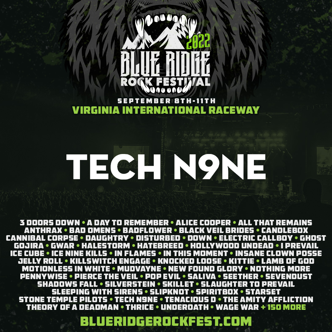 Tech N9ne at the Blue Ridge Rock Festival