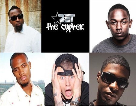 Tech N9ne, Kendrick Lamar, B.o.B, Machine Gun Kelly, and Big K.R.I.T. In 2011 BET Hip Hop Cypher