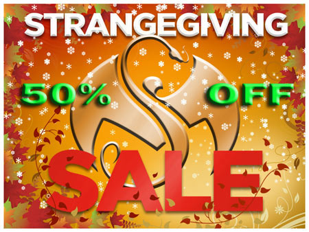 StrangeGiving 50% Off Sale