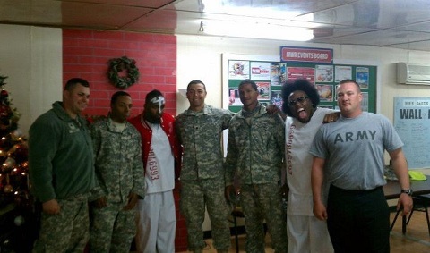 Fans Pose With Krizz Kaliko And Tech N9ne In Kuwait