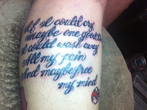 tech n9ne lyric tattoos