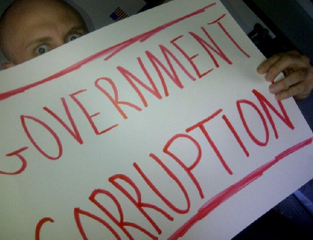 Government Corruption Fan Sign For Prozak's "Million Miles Away"