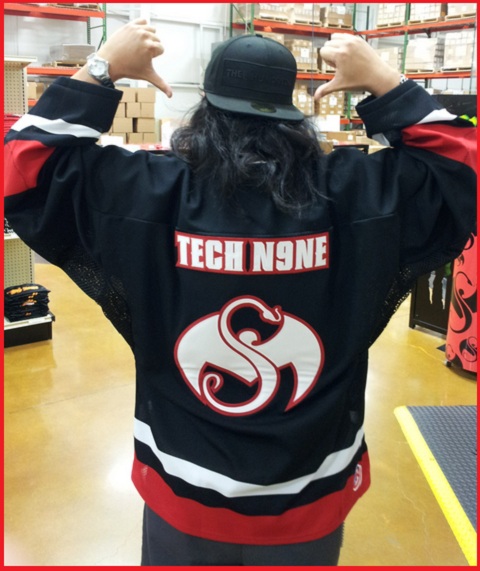 Black Tech N9ne Hockey Jersey 2012