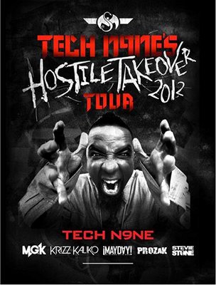 Tech N9ne Hostile Takeover 2012 Poster