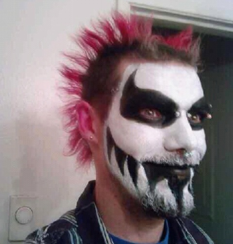 Mohawk And Face Paint