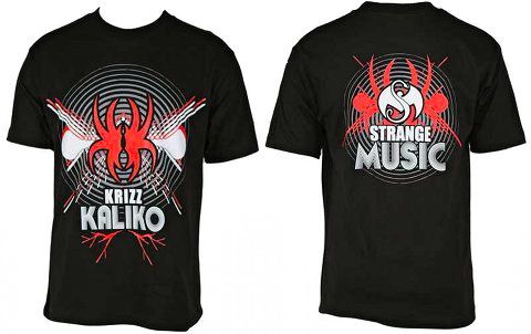 Krizz Kaliko - Black T-Shirt Sonic Spider K