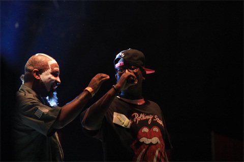 Tech N9ne With His Son On Stage For "This Ring"