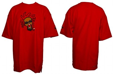 Tech N9ne - Red Embroidered Face T-Shirt