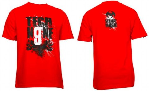 Tech N9ne - Red Skull Splatter T-Shirt