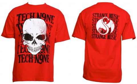 Tech N9ne - Red Skullstack T-Shirt