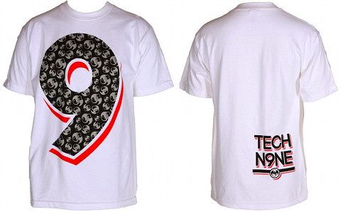 Tech N9ne - White Pattern 9 T-Shirt