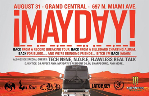 Tech N9ne Joins  ¡MAYDAY! For Miami Performance