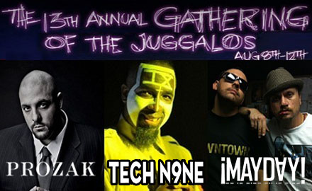 Tech N9ne, Prozak, And ¡MAYDAY! Live At The Gathering Of The Juggalos
