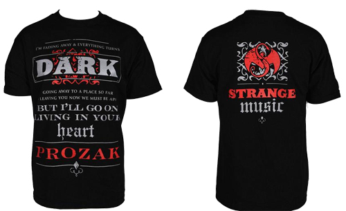 Prozak - Black Dark Heart T-Shirt