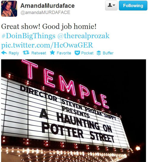 Prozak's "A Haunting On Potter Street" Premiere - Reactions
