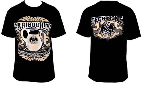 Tech N9ne - Black Caribou Lou 2012 T-Shirt