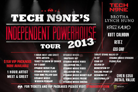 Tech N9ne's Independent Powerhouse Tour 2013