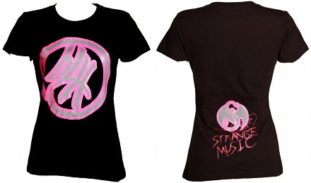 Brotha Lynch Hung - Ladies Black With Pink Logo T-Shirt
