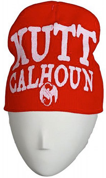 Kutt Calhoun - Red With White Printed Skull Cap