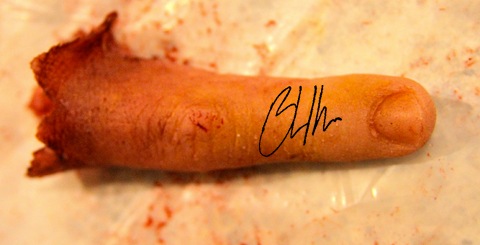 Autographed Lynch Finger