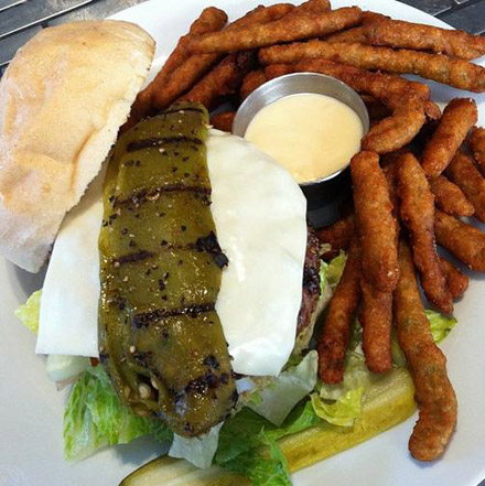 Green Chili Cheeseburger