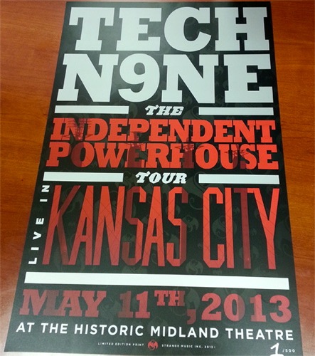 Tech N9ne Limited Edition Kansas City Poster