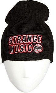 Strange Music - Black With RWB Letters Embroidered Skullcap