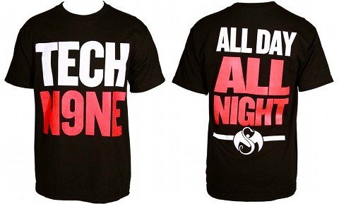 Tech N9ne - Black All Day All Night T-Shirt