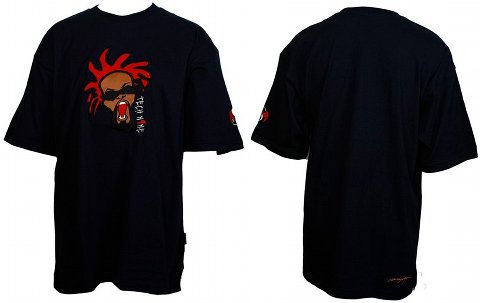 Tech N9ne - Navy Embroidered Face T-Shirt