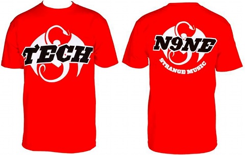 Tech N9ne - Red 50/50 T-Shirt