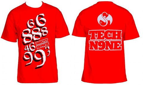 Tech N9ne - Red Nnutthowze T-Shirt