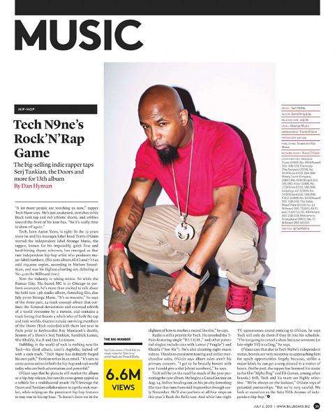 Tech N9ne Billboard Mag