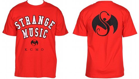 Strange Music - Red Collegiate T-Shirt