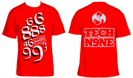 Tech N9ne - Red Nnutthowze T-Shirt