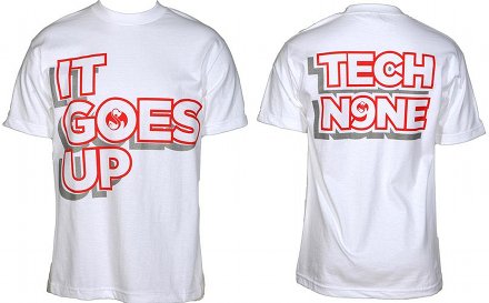Tech N9ne White It Goes Up T-Shirt