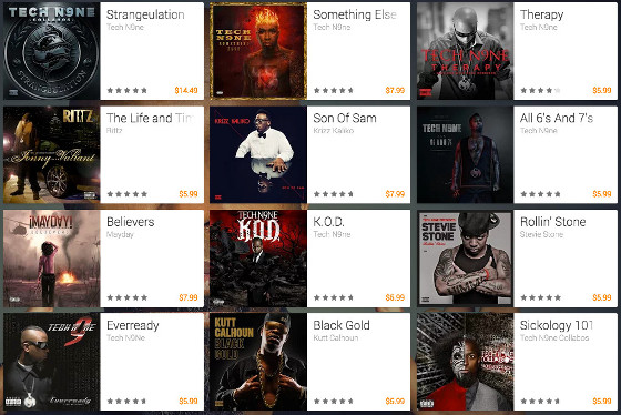 Google Play Strange Music Sale