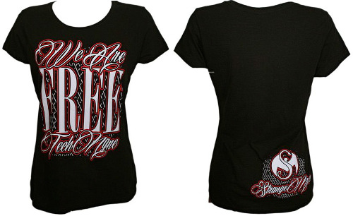 Tech N9ne Black We Are Free Ladies T-Shirt