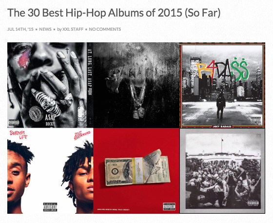 XXL Top 30 Albums of 2015