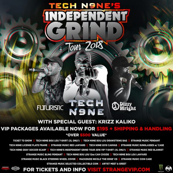 Dates & Tickets For Tech N9ne's Independent Grind Tour 2018