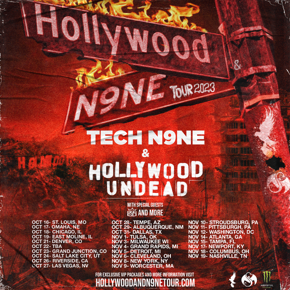 Get Your VIP Tickets To The Tech N9ne & Hollywood Undead Tour Now!