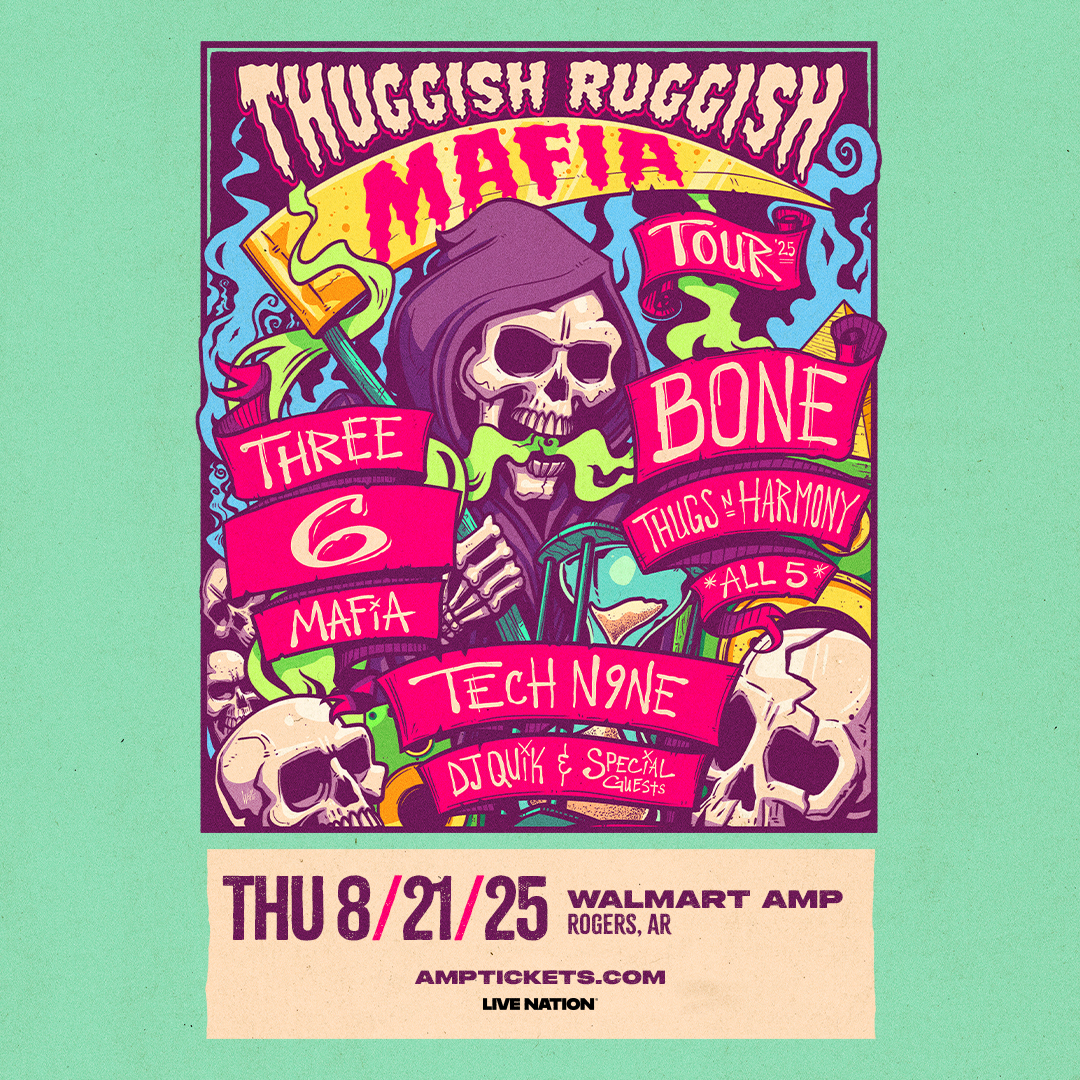 Tech N9ne Will Be LIVE With Three 6 Mafia, Bone Thugs N Harmony